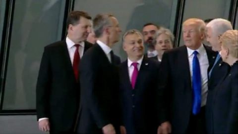 Président Donald trump et les Leaders de l'OTAN