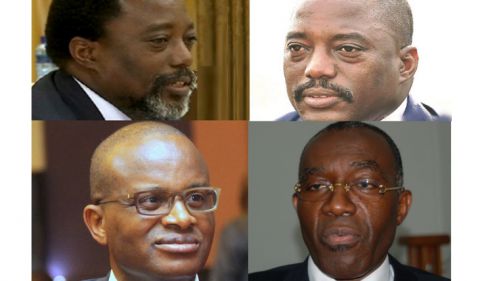 Joseph Kabila. Macaire Mwangu, Raymond Tshibanda et Joseph Kabila