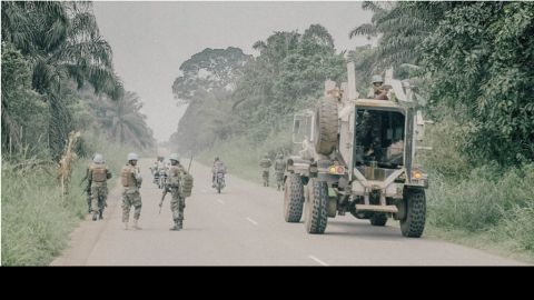 Les forces de maintien de la paix des Nations Unies patrouillent le long du "triangle de la mort", une zone de l'est du Congo où les ADF sont les plus actives. par Ben Anderson pour VICE News.