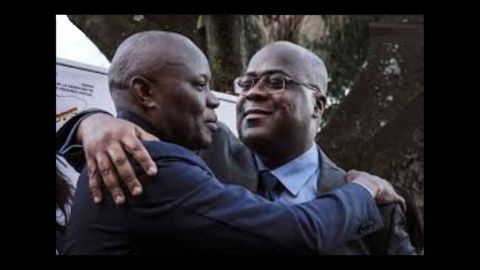 Vital Kamrhe et Felix Tshisekedi, président nommé par Joseph Kabila