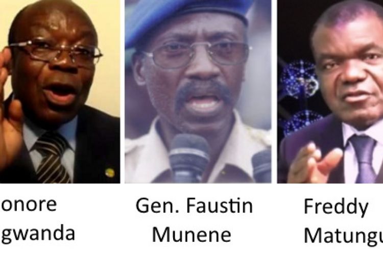 Honore Ngwanda, Faustin Munene, freddy Matungulu