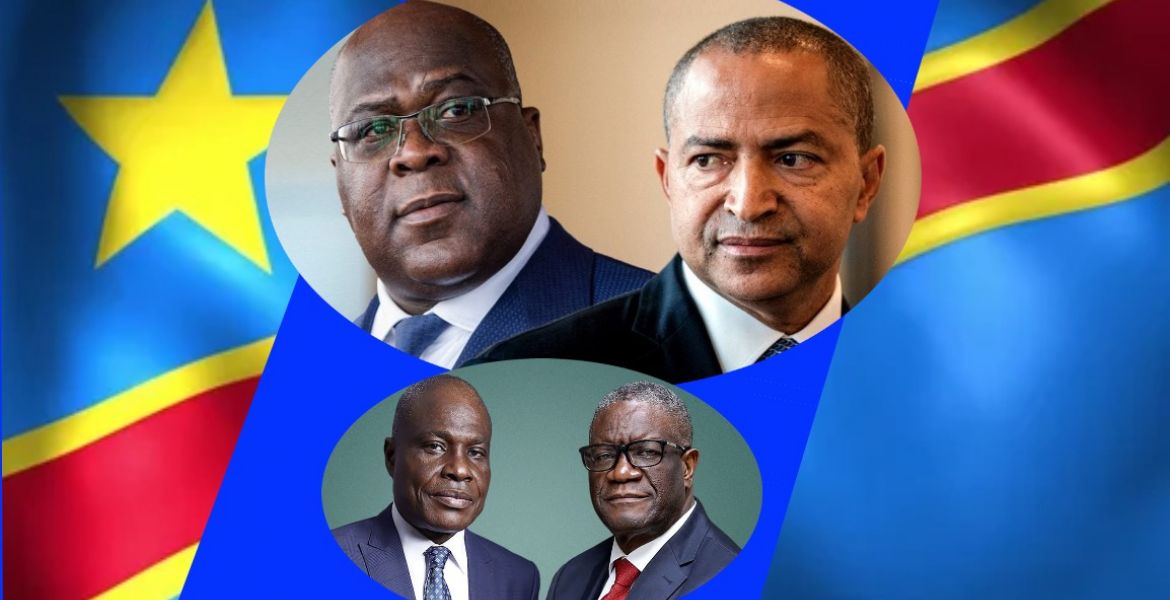 Felix Tshisekedi, Moise Katumbi, Martin Fayulu, Dr. Denis Mukwege et Martin Fayulu
