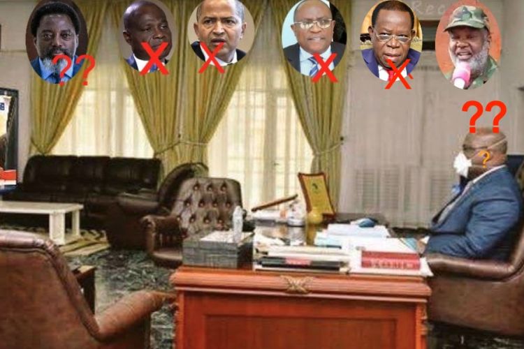 Vital Kamerhe, Joseph Kabila, Martin Fayulu, Moise Katumbi, Valentin Mubake, Bahati Lukwebo, Corneille Nangaa, Felix Tshisekedi